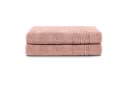 Komfortec Saunatuch Set 2-tlg. Rosa Frottee 100% Baumwolle Bild 2