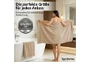 Komfortec Saunatuch Frotte 2-tlg. 100% Baumwolle Beige XXL Bild 1