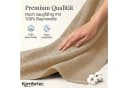 Komfortec Saunatuch Frotte 2-tlg. 100% Baumwolle Beige XXL Bild 4