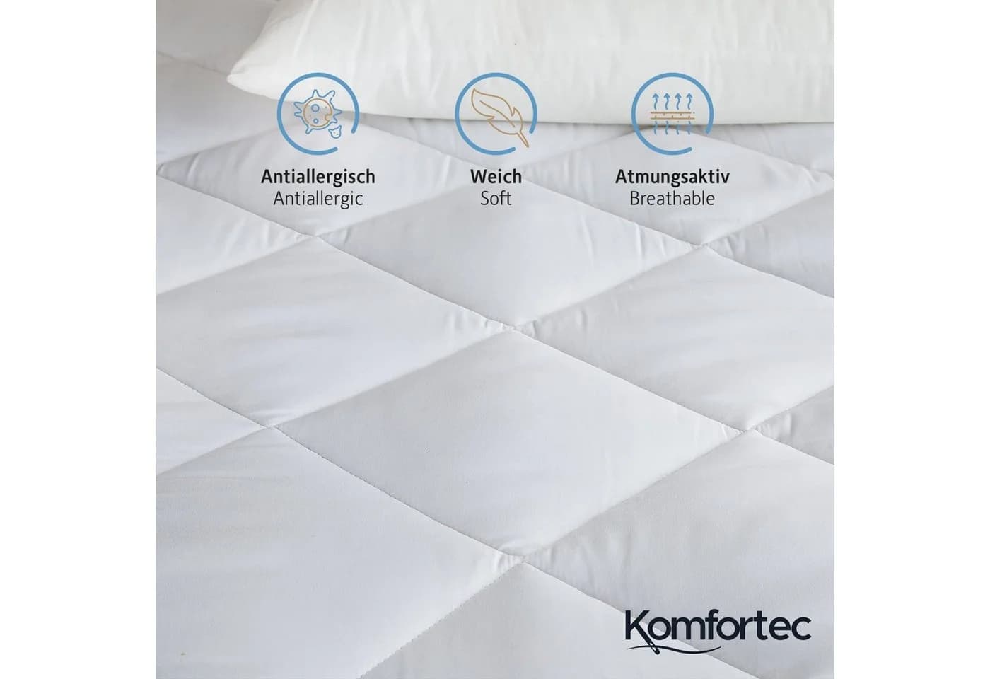 Komfortec Matratzenauflage 500 g/m², Atmungsaktiv, Allergikerfreundlich - Bild 3