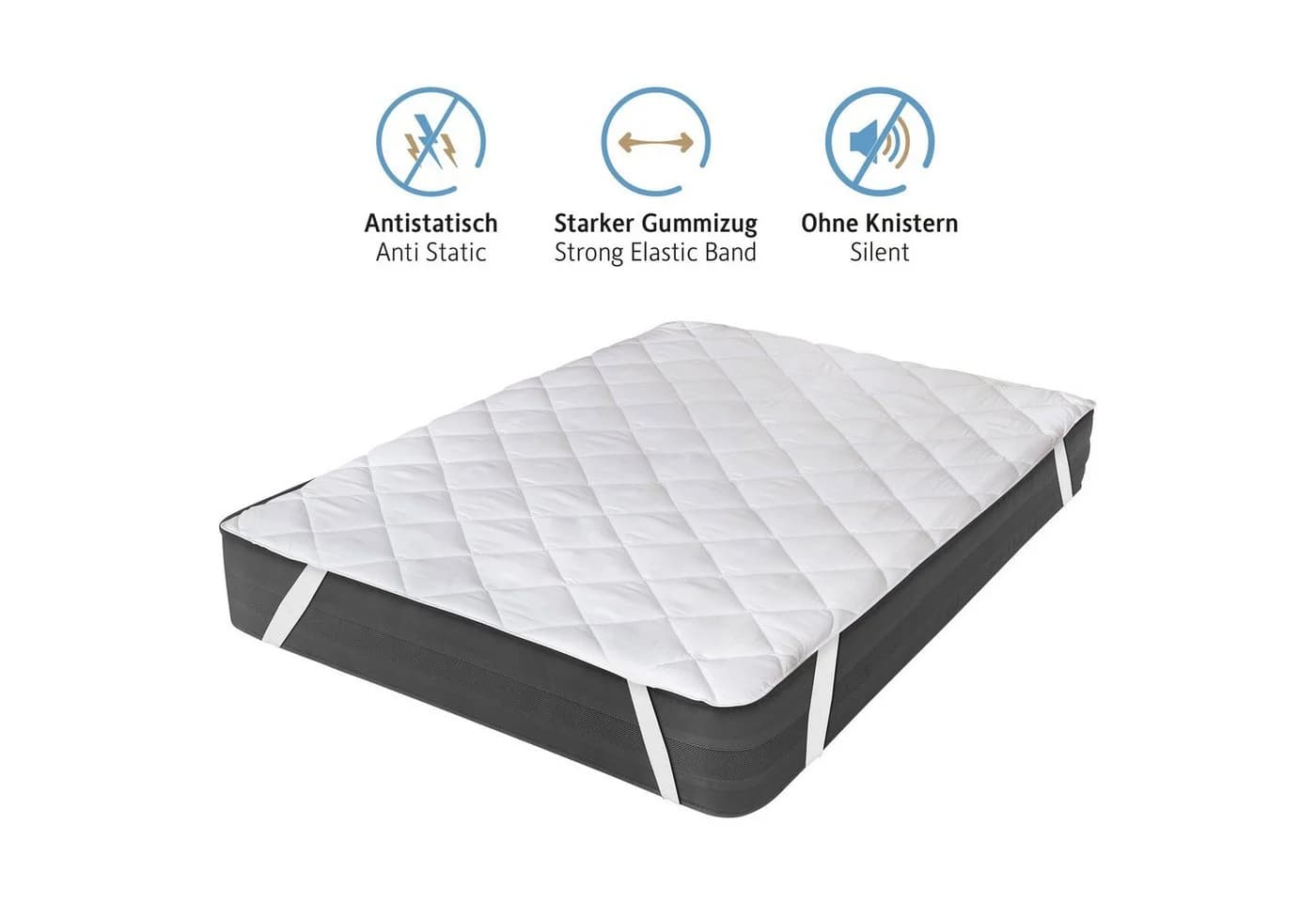 Komfortec Matratzenauflage 500 g/m², Atmungsaktiv, Allergikerfreundlich - Bild 5