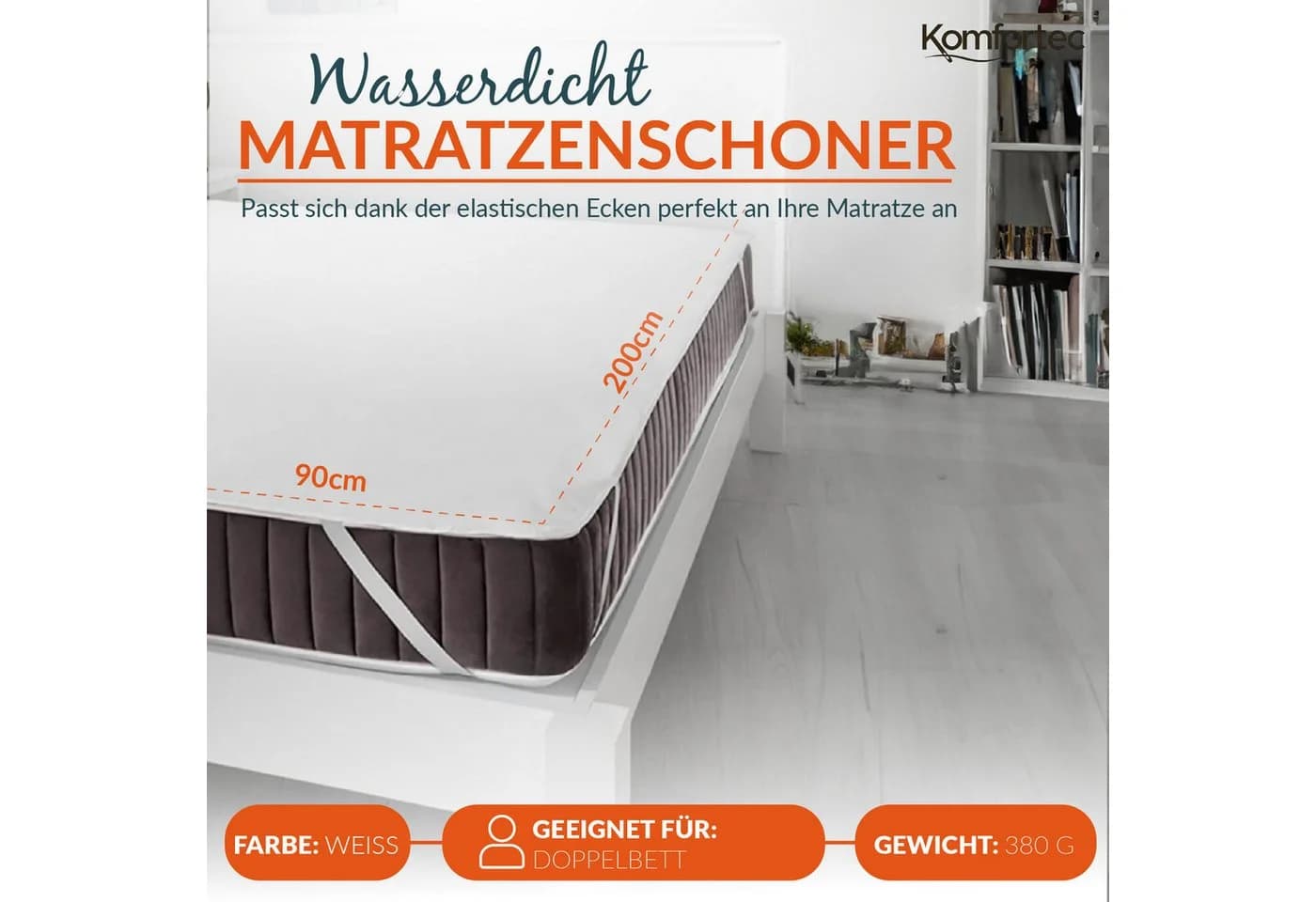 Komfortec Matratzenschoner Wasserdicht Atmungsaktiv - Bild 3
