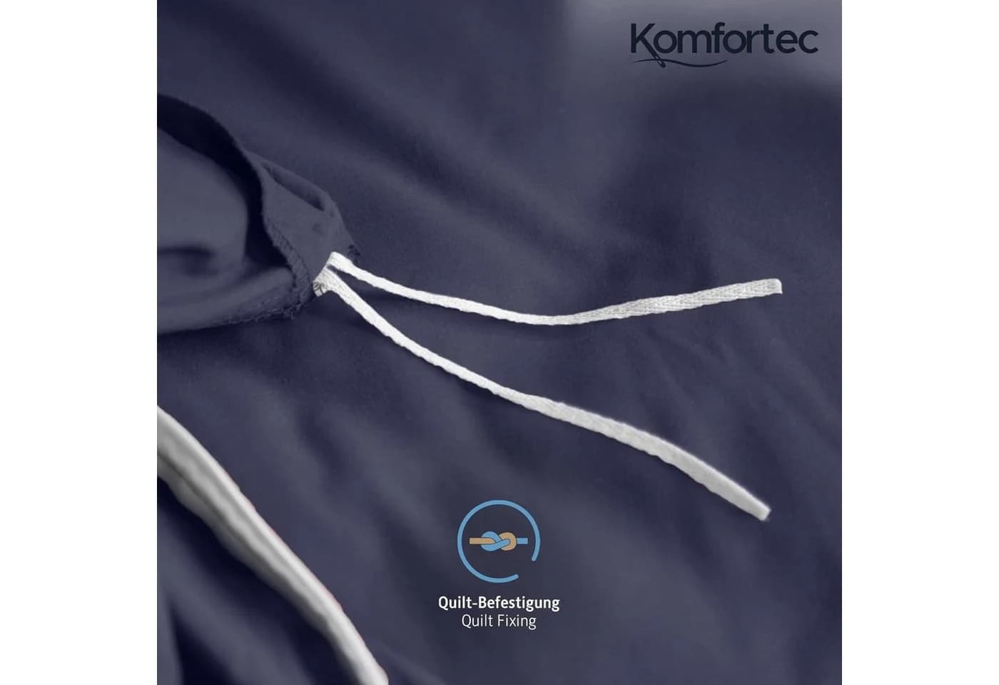 Komfortec Bettwäsche Premium Set Blau 100% Mikrofaser 3-teilig - Bild 5