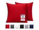 Komfortec Kissenbezug Premium Rot 100% Mikrofaser 40x40 cm Bild 2