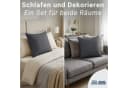 Komfortec Kissenbezug Premium 40x60 cm Anthrazit Mikrofaser Bild 3