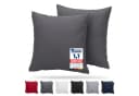Komfortec Kopfkissenbezug Premium 40x40 cm Mikrofaser Anthrazit Bild 2