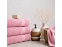Komfortec Handtuch-Set 2-tlg. Rosa 100% Baumwolle Frottee Bild 5