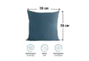 Komfortec Kissenbezug 100% Baumwolle, 150 g/m², 2 Stück, 50 x 50 cm, Superweicher Premium Jersey Kopfkissenbezug Bild 3
