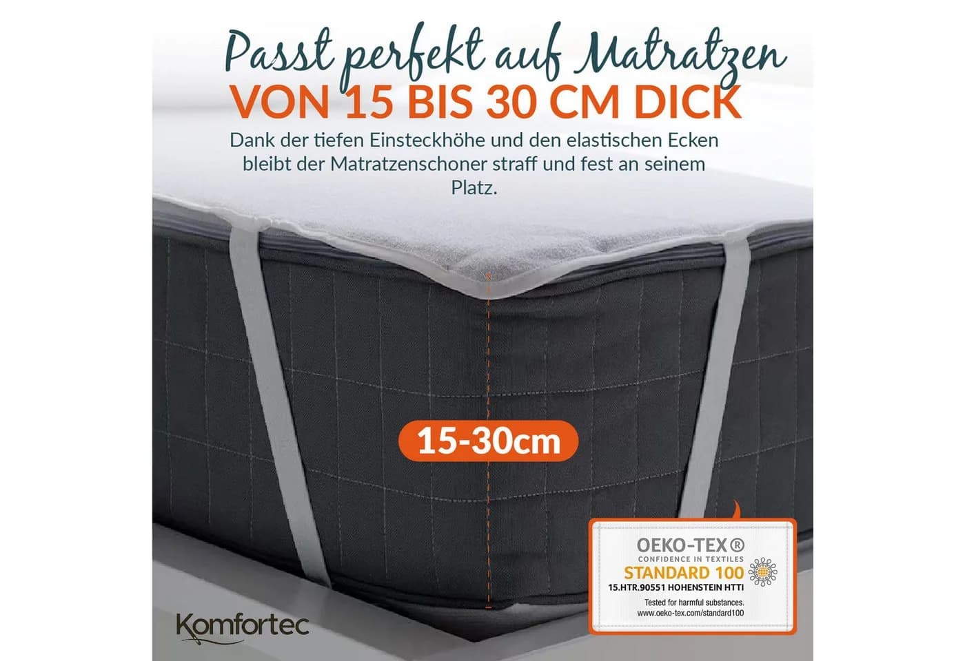 Komfortec Matratzenschoner Wasserdicht Atmungsaktiv - Bild 4