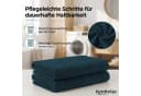 Komfortec Saunatuch 2-teilig Frottee 100% Baumwolle Blau Bild 3