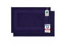 Komfortec Badematte 2er Set Navyblau 100% Baumwolle Frottee Bild 2