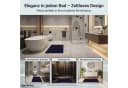 Komfortec Badematte 2er Set Navyblau 100% Baumwolle Frottee Bild 5