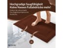 Komfortec Badematte 2er Set 100% Baumwolle Frottee Braun Bild 3