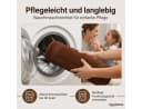 Komfortec Badematte 2er Set 100% Baumwolle Frottee Braun Bild 4