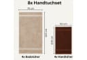 Komfortec Handtuch Set 8-tlg. Baumwolle 50x100 cm & 70x140 cm Bild 3
