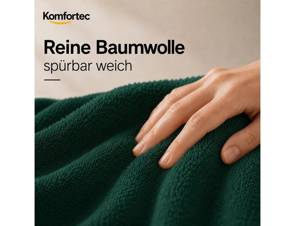 Komfortec Badetücher Duschtücher 70x140cm Doppelpack Baumwolle