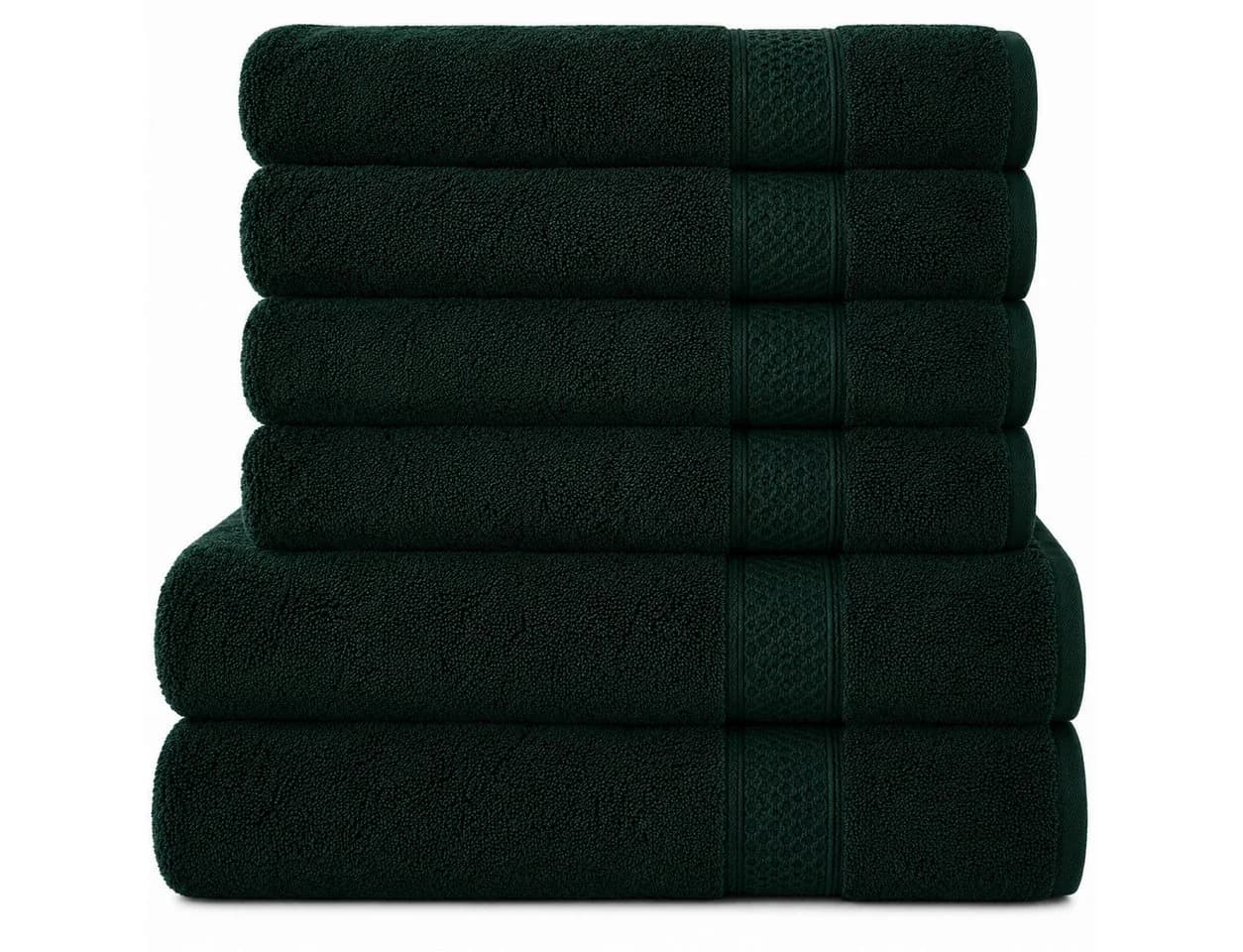 Komfortec Handtuch Set 4-tlg. 100% Baumwolle Frottee Grün