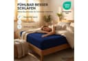 Komfortec Spannbettlaken Jersey 100% Baumwolle Blau Bild 4