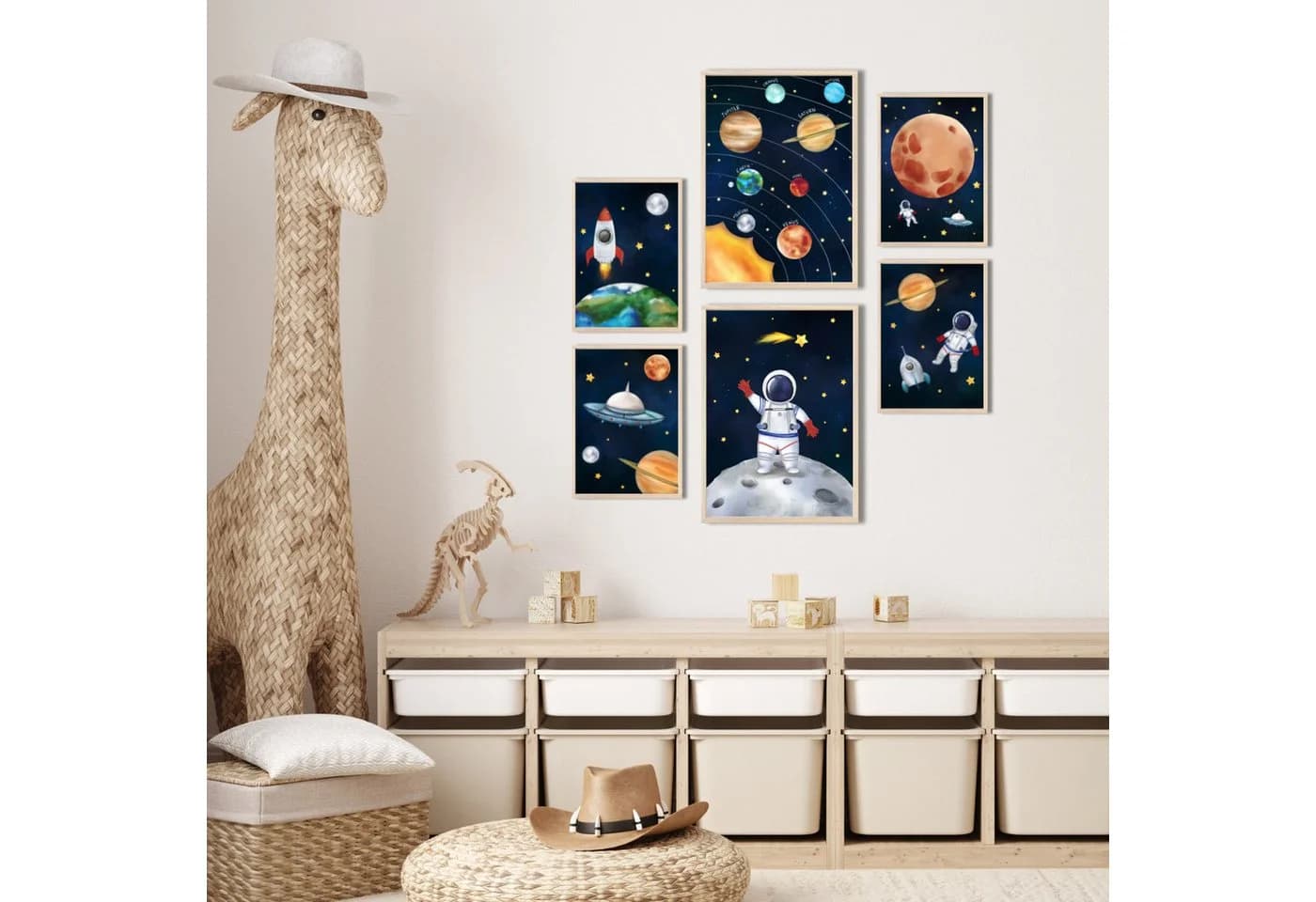 MeinBaby123® Poster Astronauten Bunt Kinderzimmer Deko - Bild 3