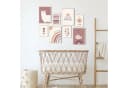 MeinBaby123® Poster Kinderzimmer Alpaka & Freunde Rosa 8er Set Bild 3