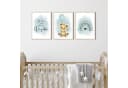 MeinBaby123® Poster Kinderzimmer Boho Tiere Löwe & Luftballon mint Bild 3