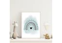 MeinBaby123® Poster Kinderzimmer Boho Tiere Löwe & Luftballon mint Bild 5