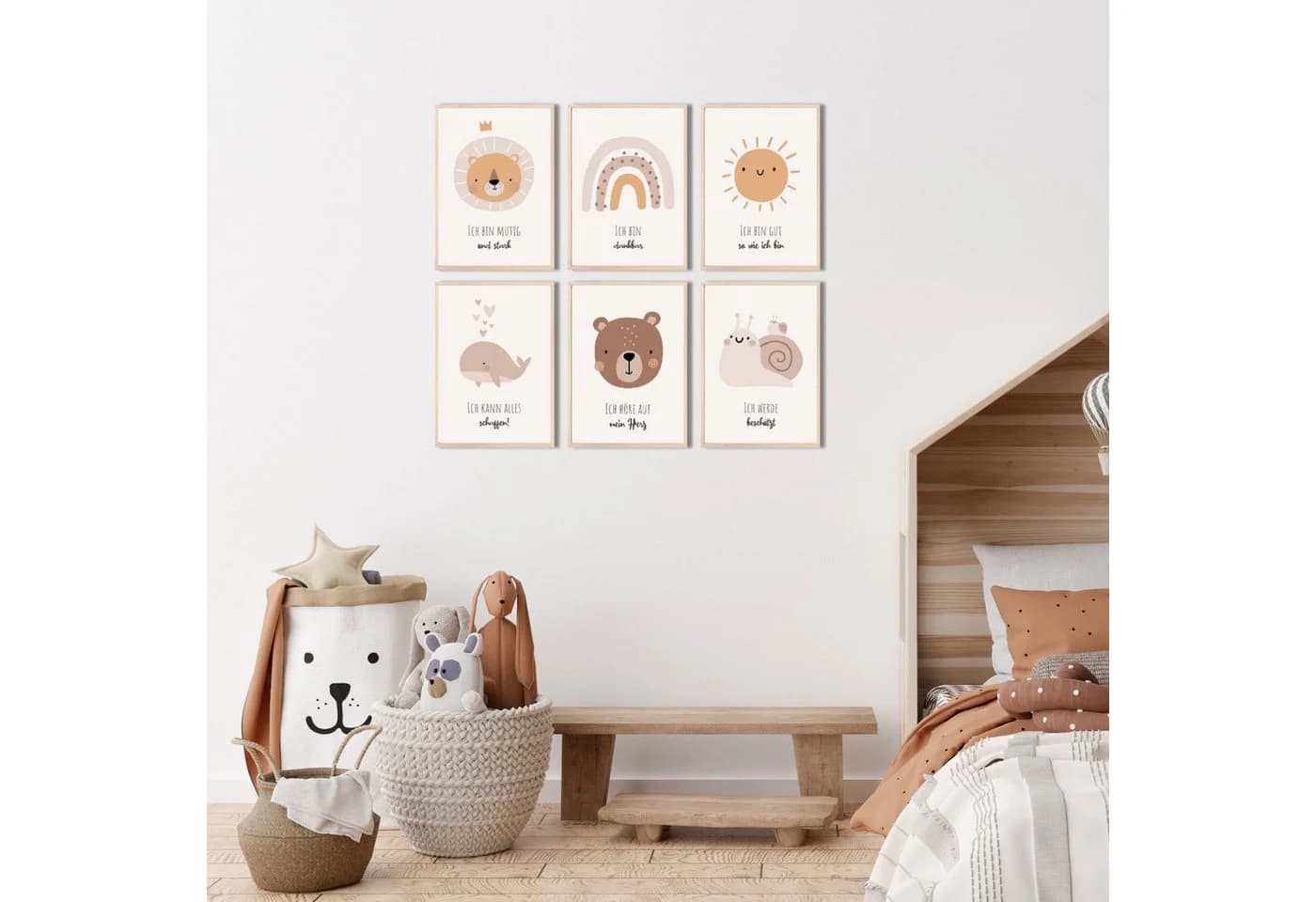 MeinBaby123® Poster Affirmationsbilder Kinderzimmer Deko Bunt - Bild 5