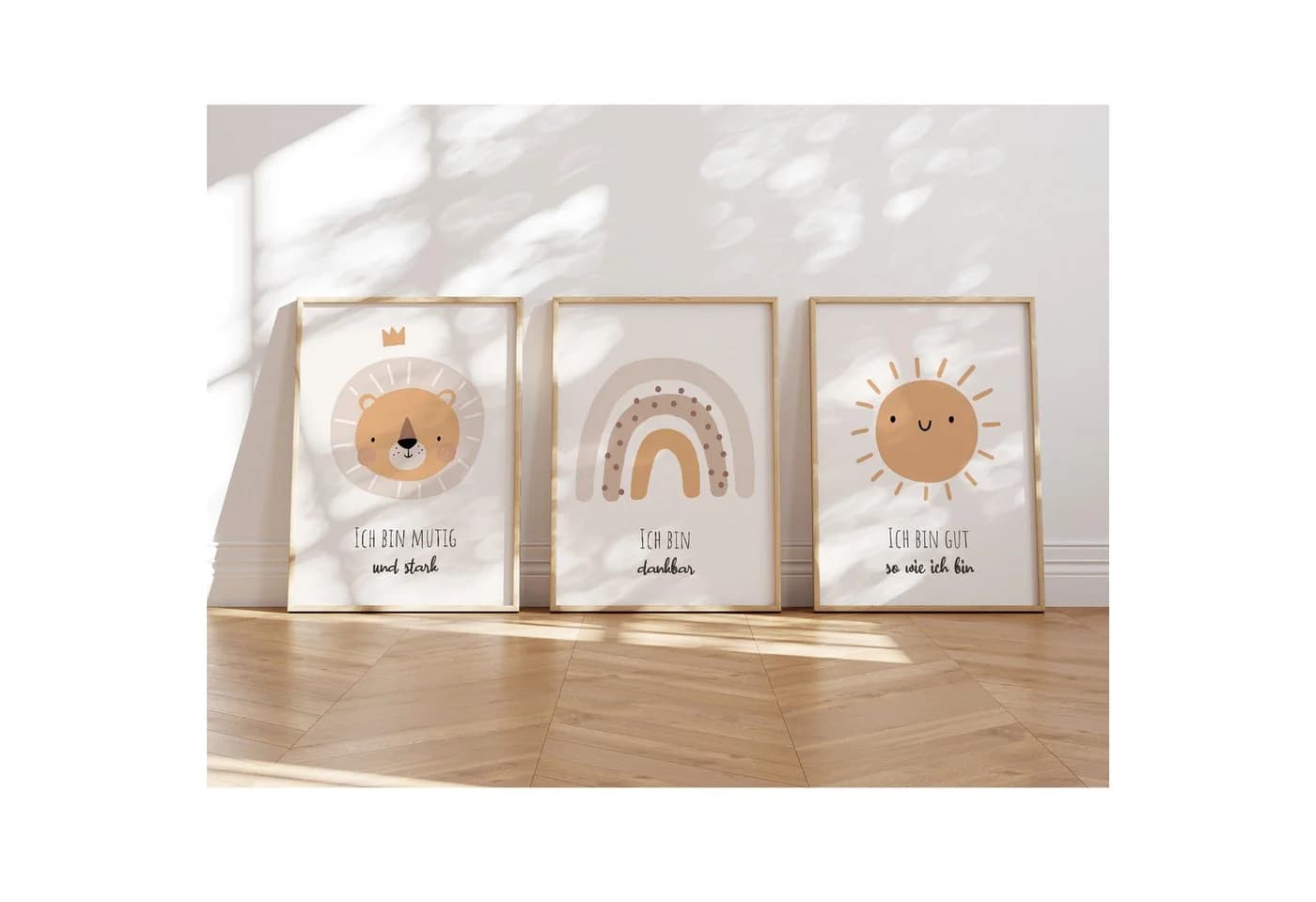 MeinBaby123® Poster Affirmationsbilder Kinderzimmer Deko Braun - Bild 2