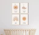 MeinBaby123® Poster Affirmationsbilder Kinderzimmer Deko Bunt Bild 2