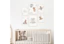 MeinBaby123® Poster Kinderzimmer Deko Bär & Flugzeuge Wandbilder Bild 1