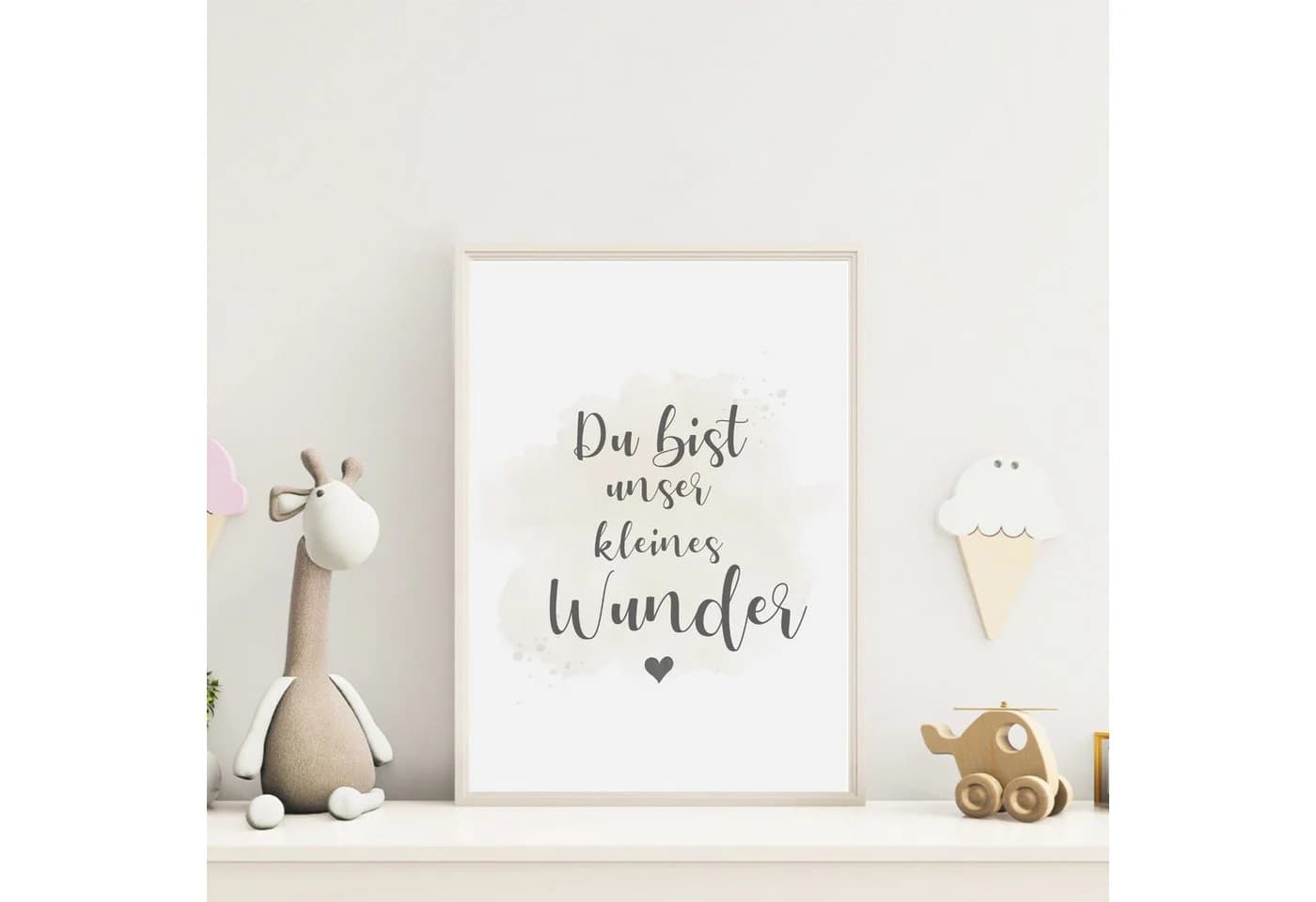 MeinBaby123® Poster Kinderzimmer Deko Bär & Flugzeuge Wandbilder - Bild 3
