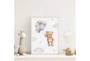 MeinBaby123® Poster Kinderzimmer Deko Bär & Flugzeuge Wandbilder Bild 4