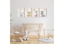 MeinBaby123® Poster Kinderzimmer Tiere Wandbilder Bunt Beige Braun Bild 1