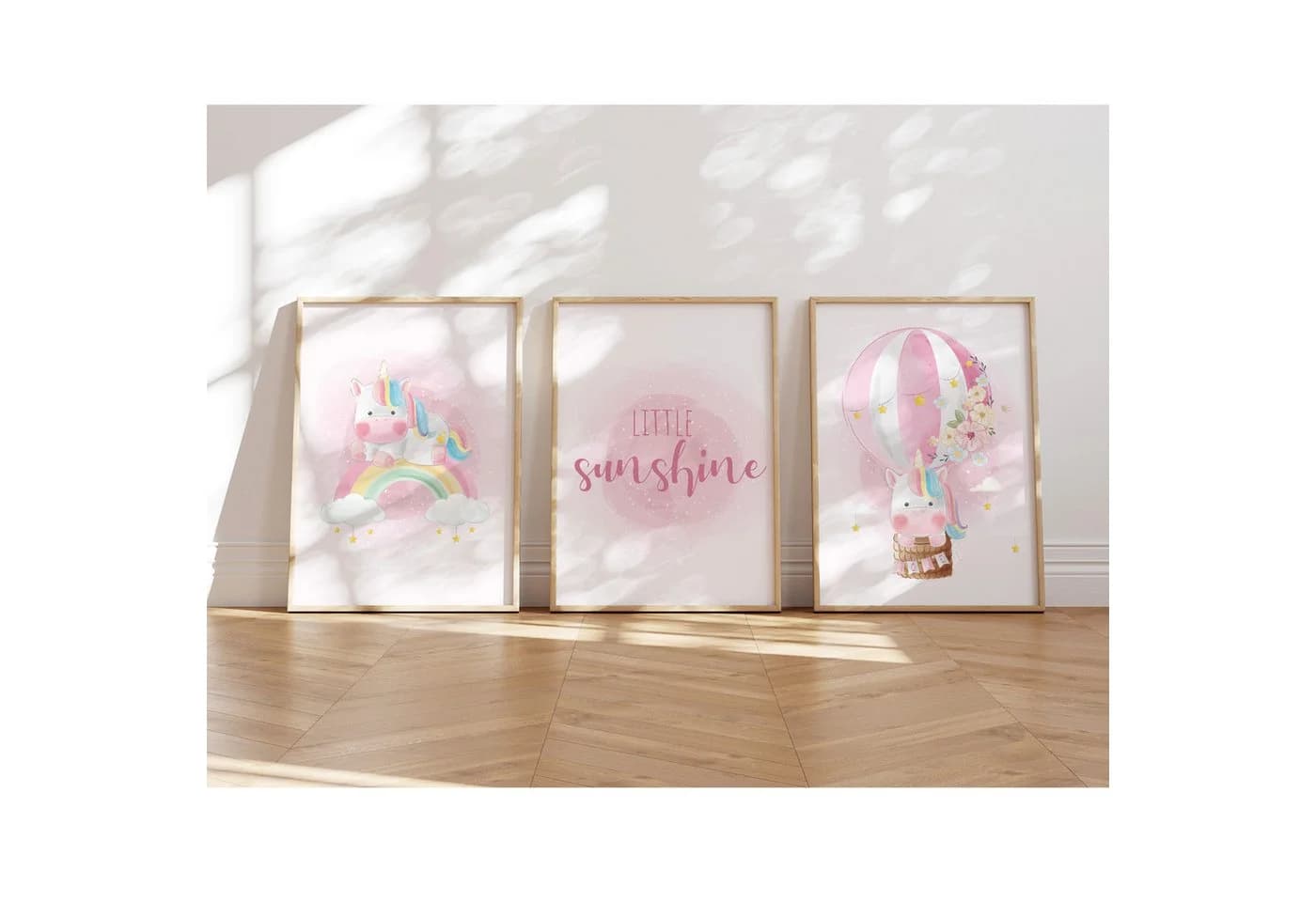 MeinBaby123® Poster Einhorn Rosa Kinderzimmer Deko - Bild 2
