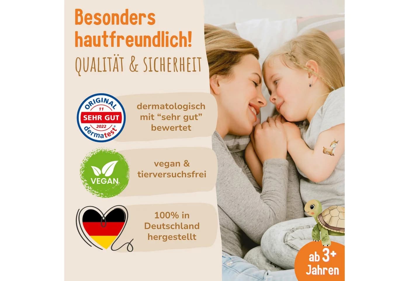 MeinBaby123® Kindertattoo 660 hautfreundliche Hauttattoos für Kinder, Geschenk für Mädchen, Mitgebsel Kindergeburtstag, Bagger, Dino, Tiere, Einhörner - Bild 4