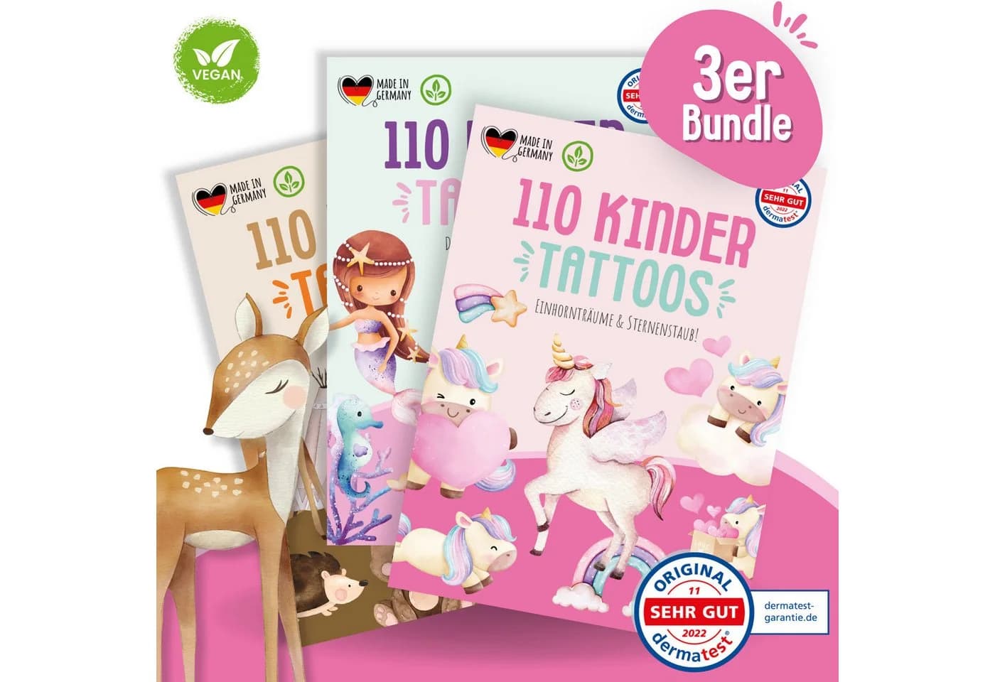 MeinBaby123® Kindertattoo 330 hautfreundlich vegan bunt - Bild 2