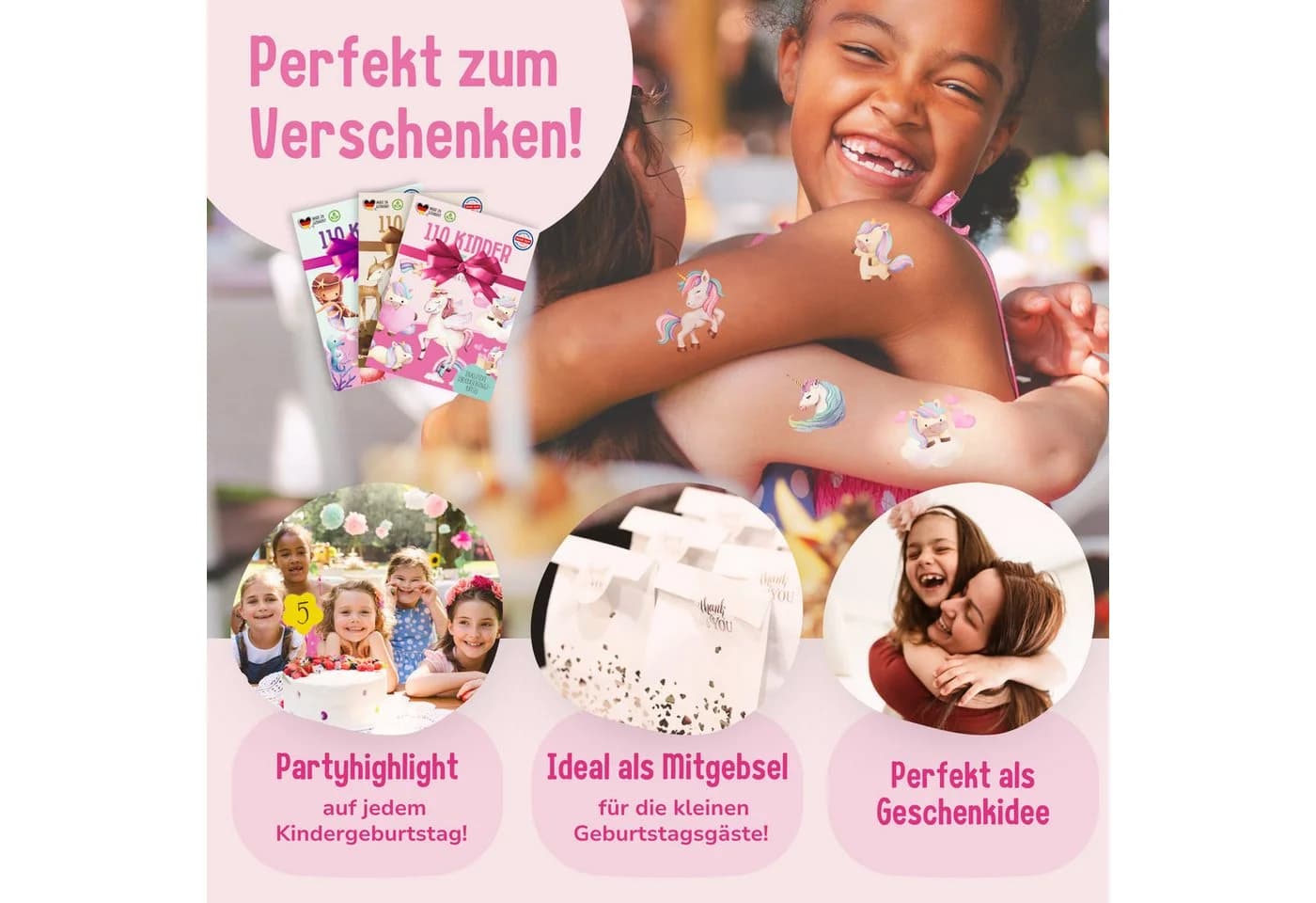 MeinBaby123® Kindertattoo 330 hautfreundlich vegan bunt - Bild 4
