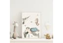 MeinBaby123® Poster Kinderzimmer Meerestiere Blau Unterwasserwelt Bild 3