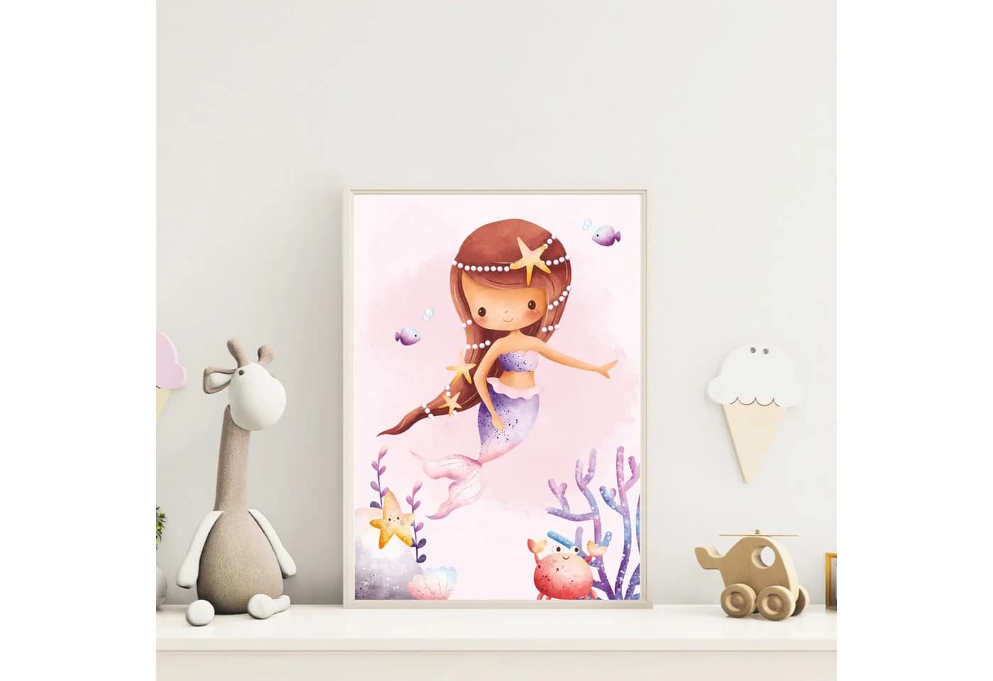 MeinBaby123® Poster Süße Meerjungfrau Kinderzimmer - Bild 4