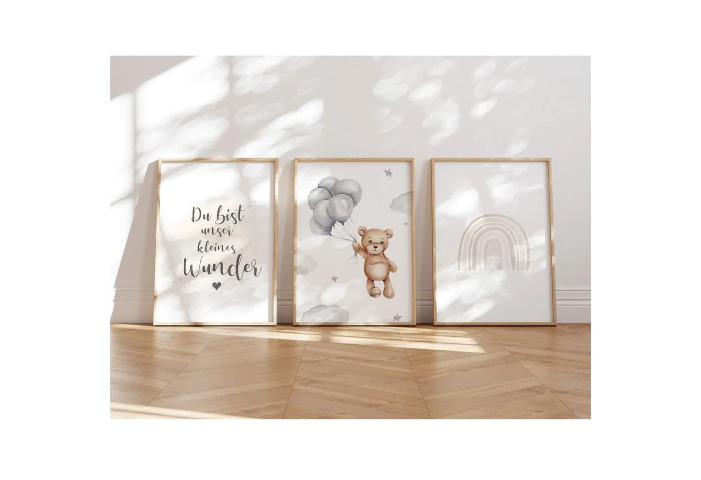 MeinBaby123® Poster Kinderzimmer Deko Bunt Süße Tiermotive - Bild 2