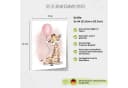 MeinBaby123® Poster Kinderzimmer Giraffe & Luftballon Rosa Bild 3