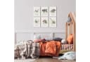 MeinBaby123® Poster Dinosaurier Grün Kinderzimmer Deko Bild 1