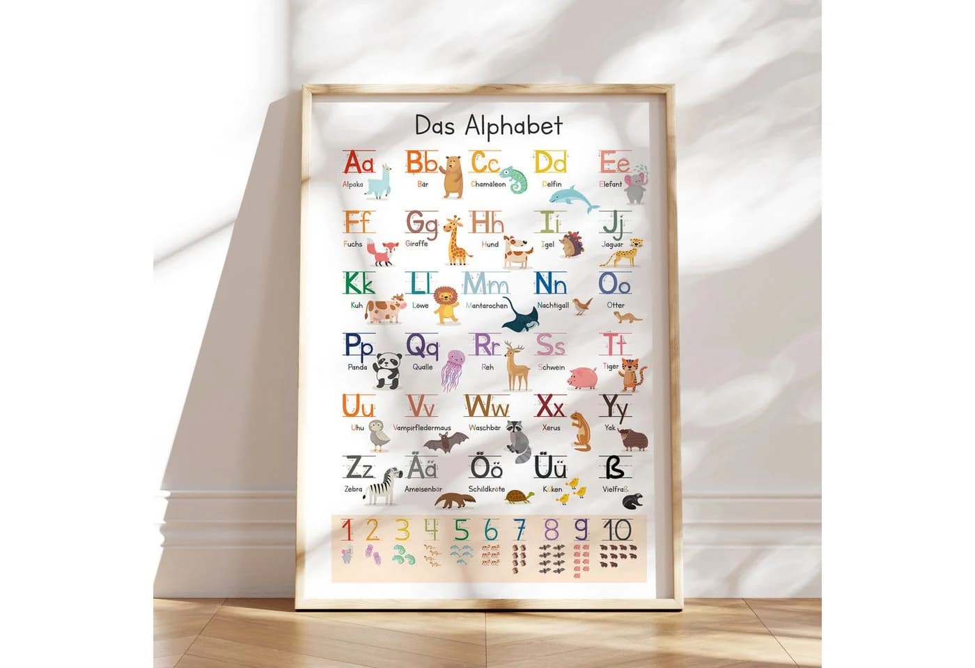 MeinBaby123® ABC Alphabet Poster Kinder Lernposter Grundschrift - Bild 2