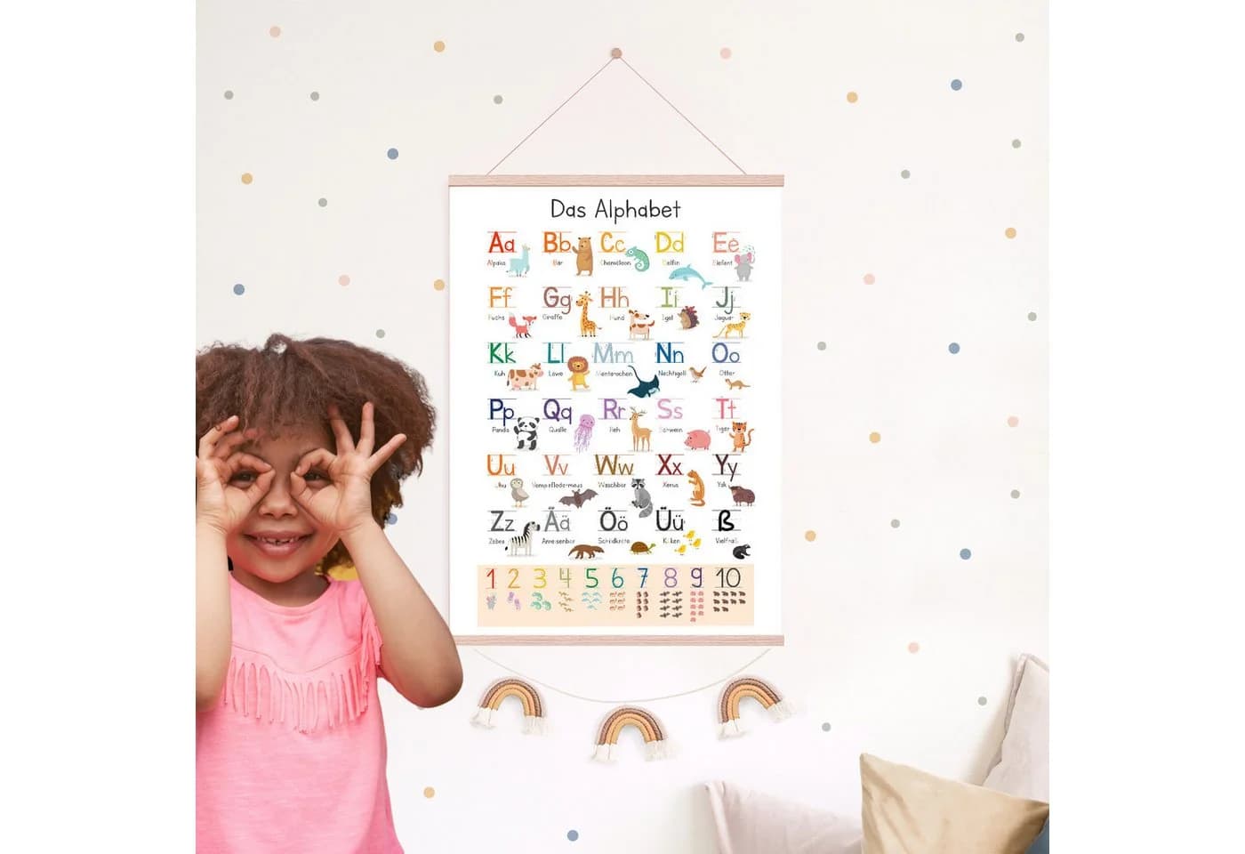 MeinBaby123® ABC Alphabet Poster Kinder Lernposter Grundschrift - Bild 3