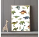 MeinBaby123® Poster Dinosaurier Bunt Kinderzimmer Wandbilder Bild 3