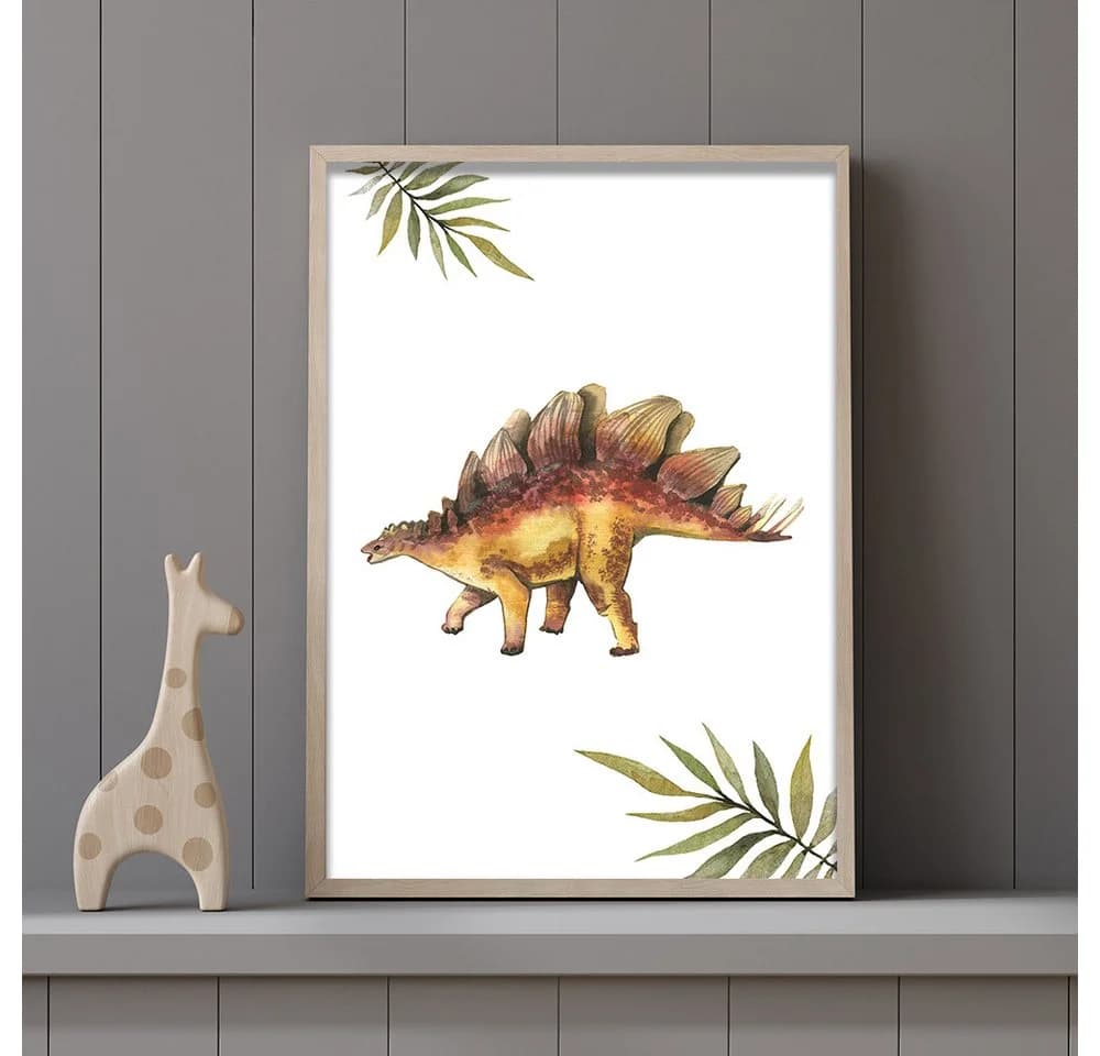 MeinBaby123® Poster Dinosaurier Bunt Kinderzimmer Wandbilder - Bild 4