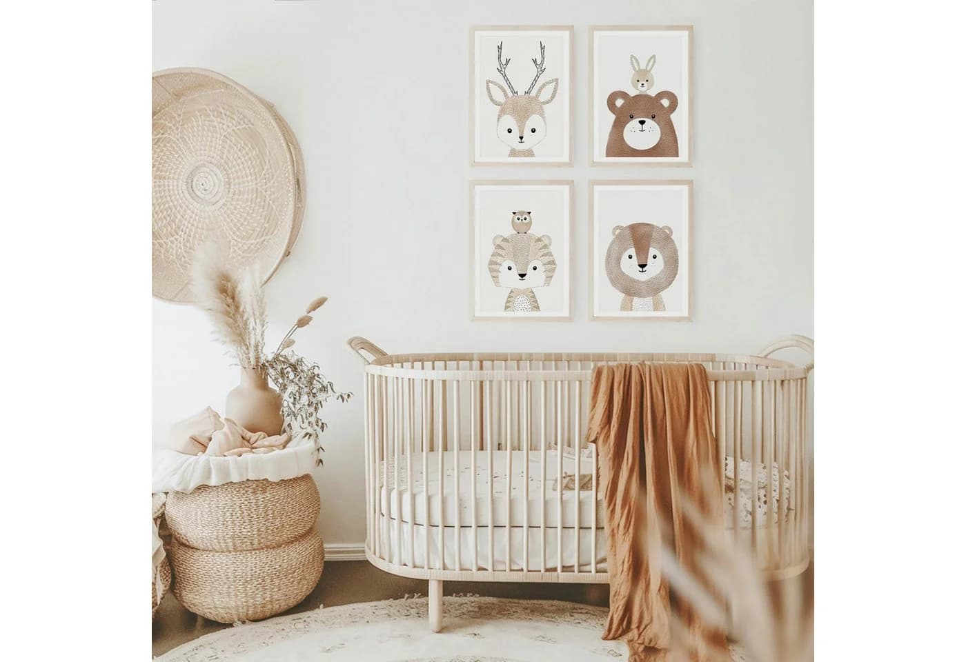 MeinBaby123® Poster Kinderzimmer Tiere