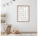 MeinBaby123® ABC Lernposter Grundschrift Schwarz/Weiß A2 mit Übungsblättern Bild 3
