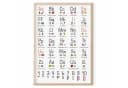 MeinBaby123® ABC Lernposter Grundschrift Schwarz/Weiß A2 mit Übungsblättern Bild 5