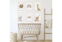 MeinBaby123® Poster Kinderzimmer Boho Süße Tiere Wandbild Braun Bild 1